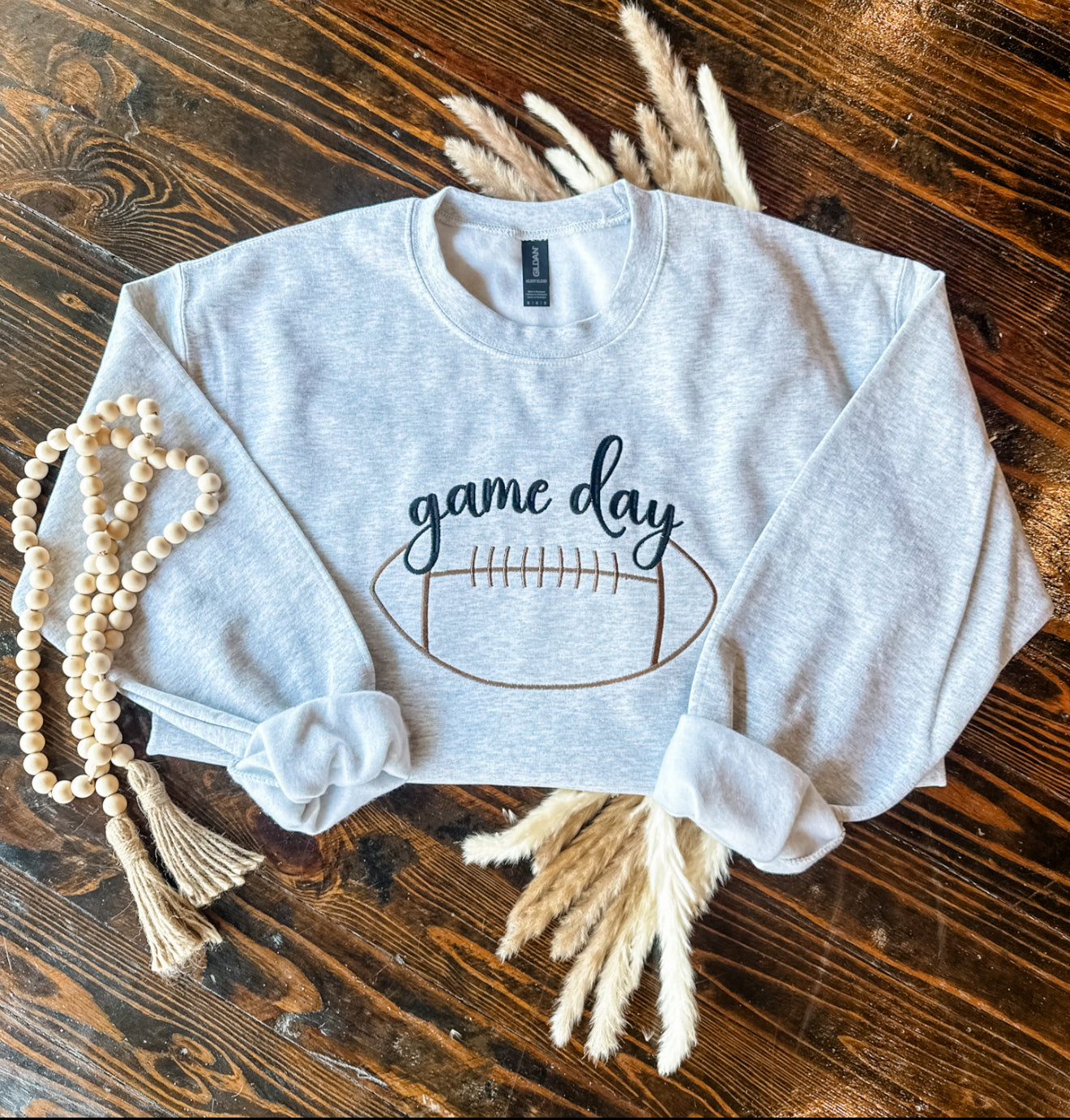Game Day Embroidered Crew
