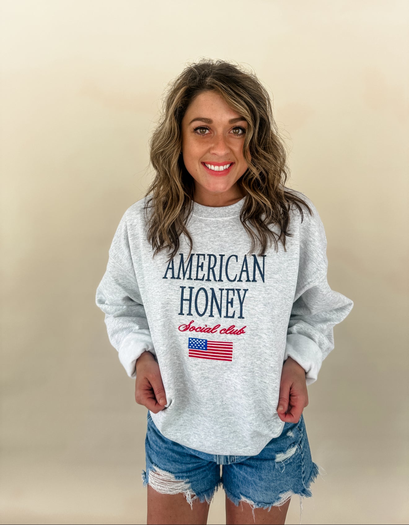 American Honey Embroidered Tee/Sweatshirt