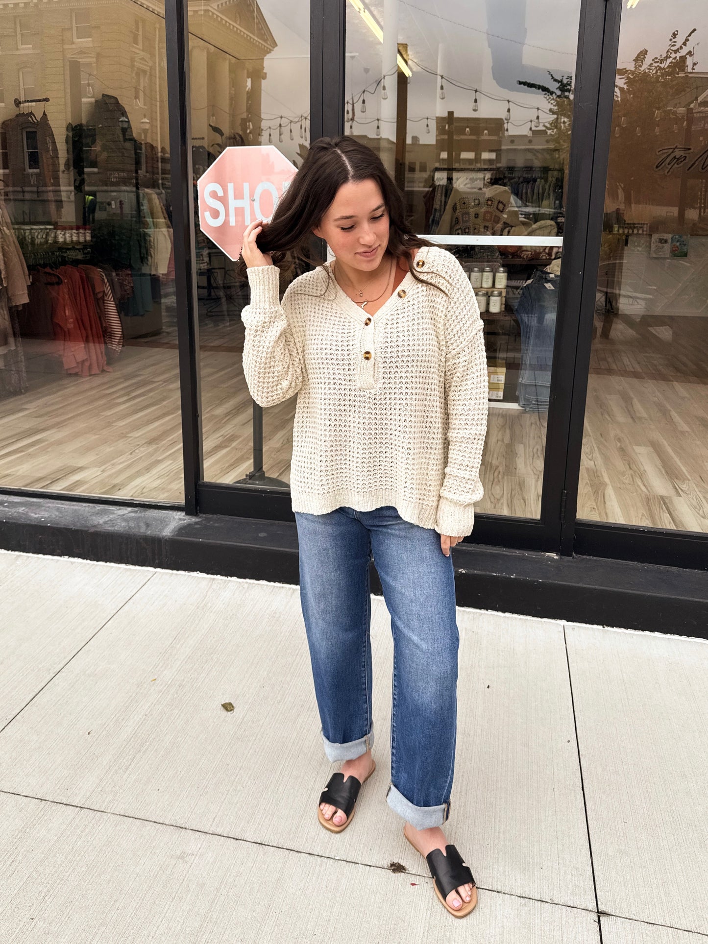 Maren Crochet Sweater