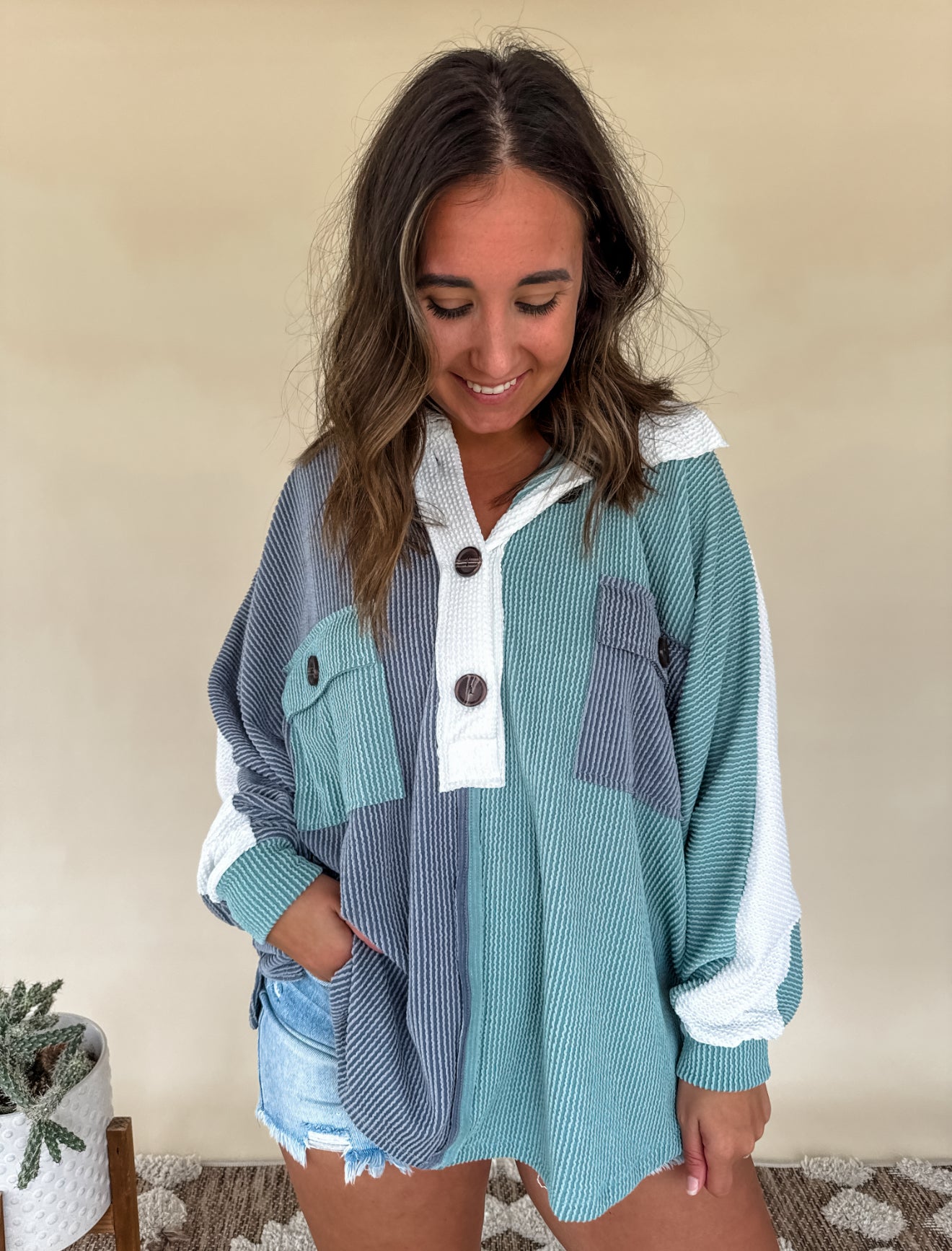 Good Times Color Block Top