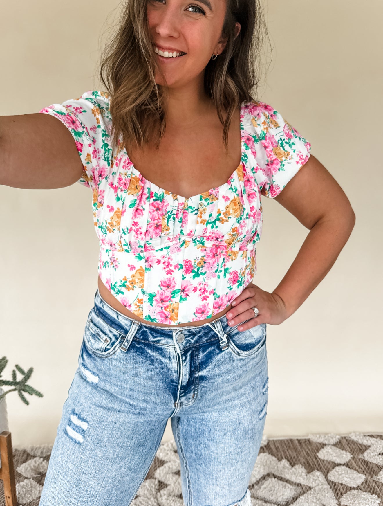 Floral Corset Top