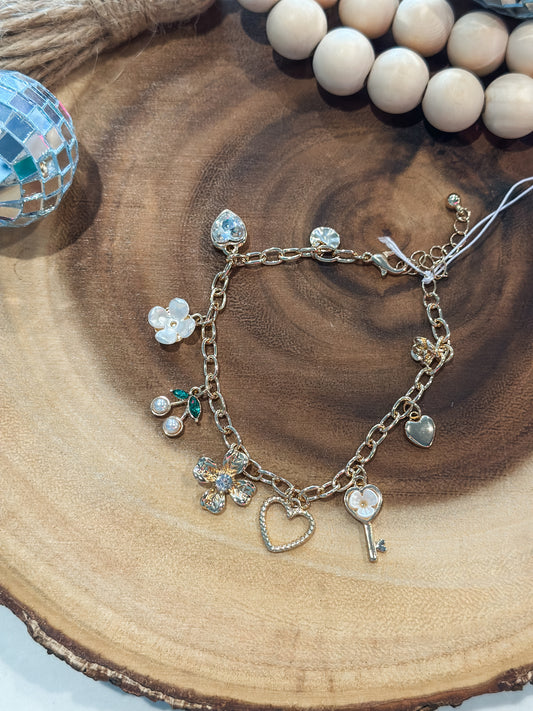 Love In Bloom Charm Bracelet