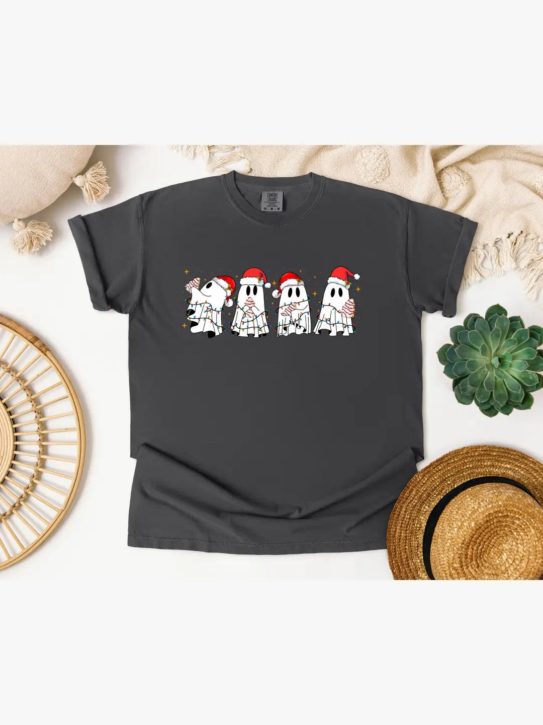 Christmas Ghost Graphic Tee/Crew