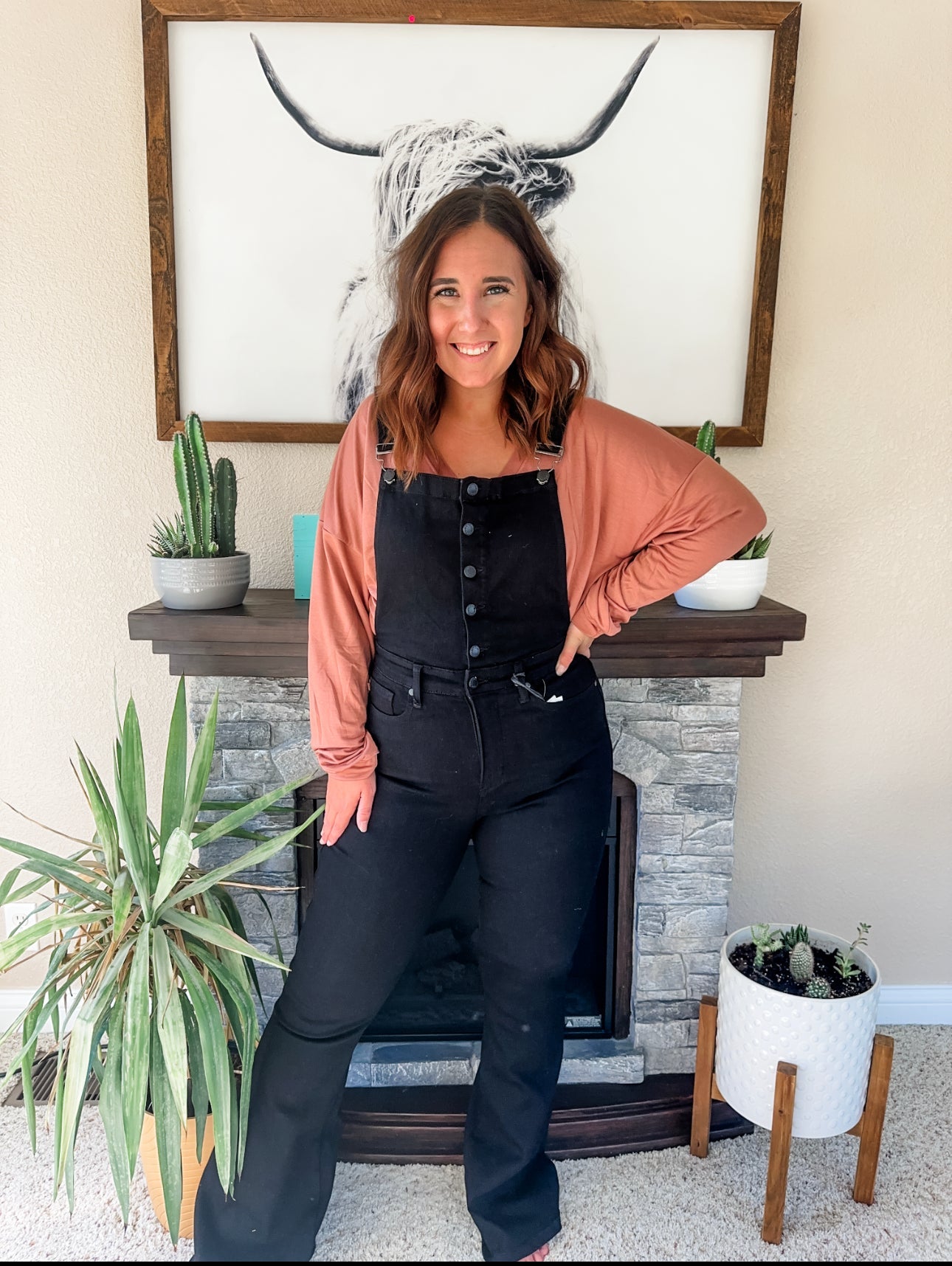 Retro Judy Blue Flare Overalls