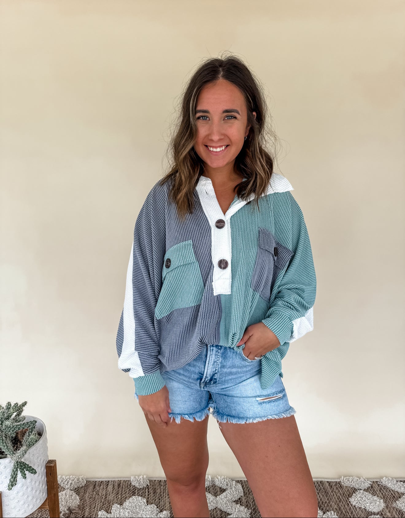 Good Times Color Block Top