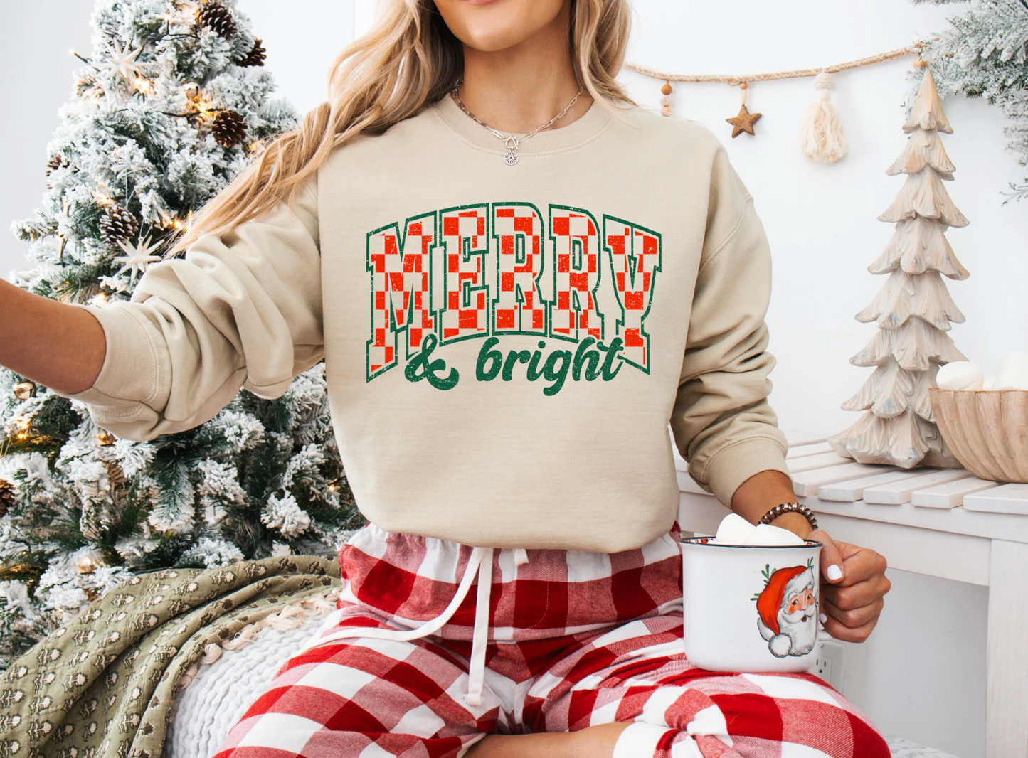 Merry & Bright Graphic Tee/Crew