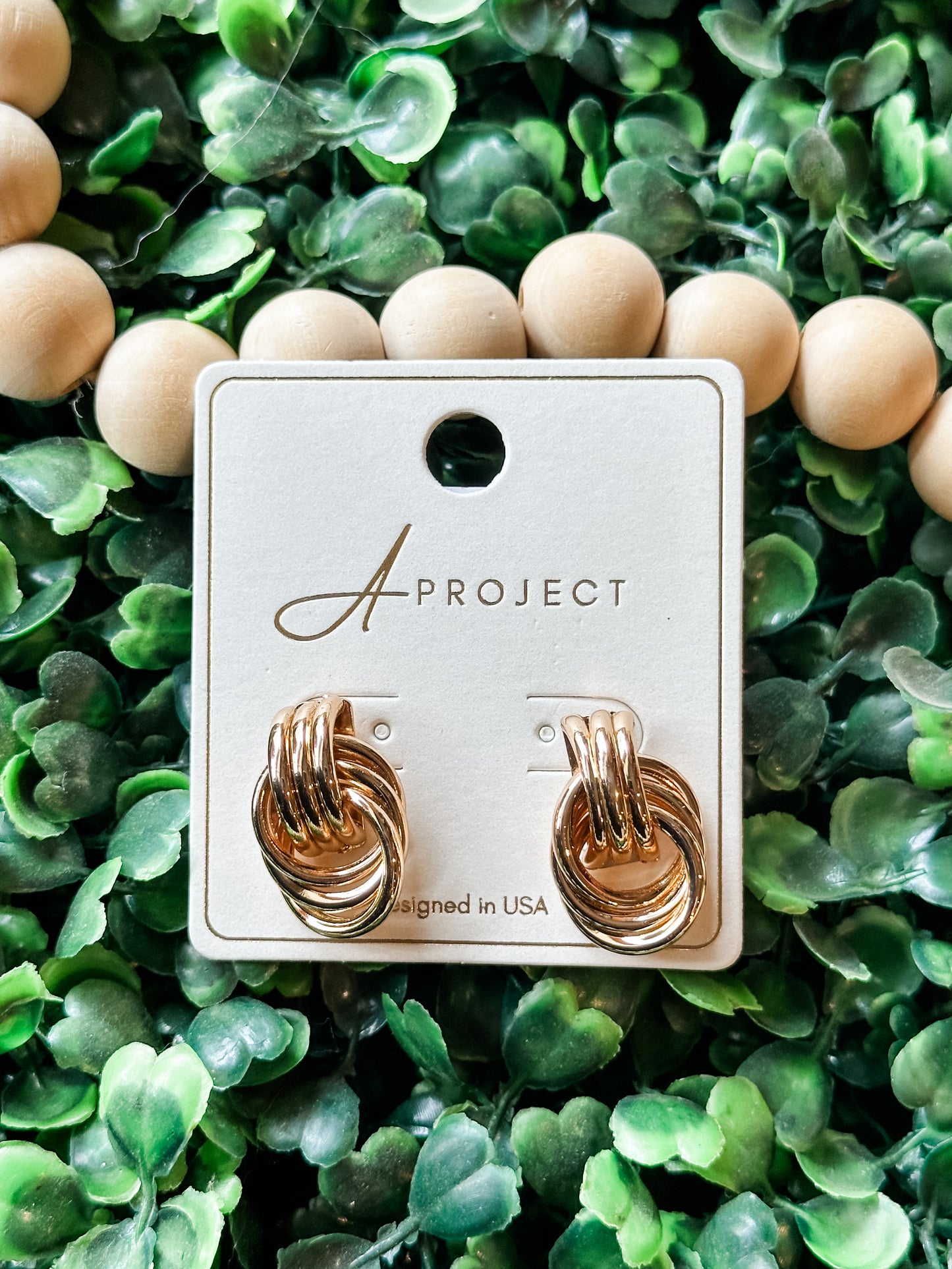 Circle Linked Earrings