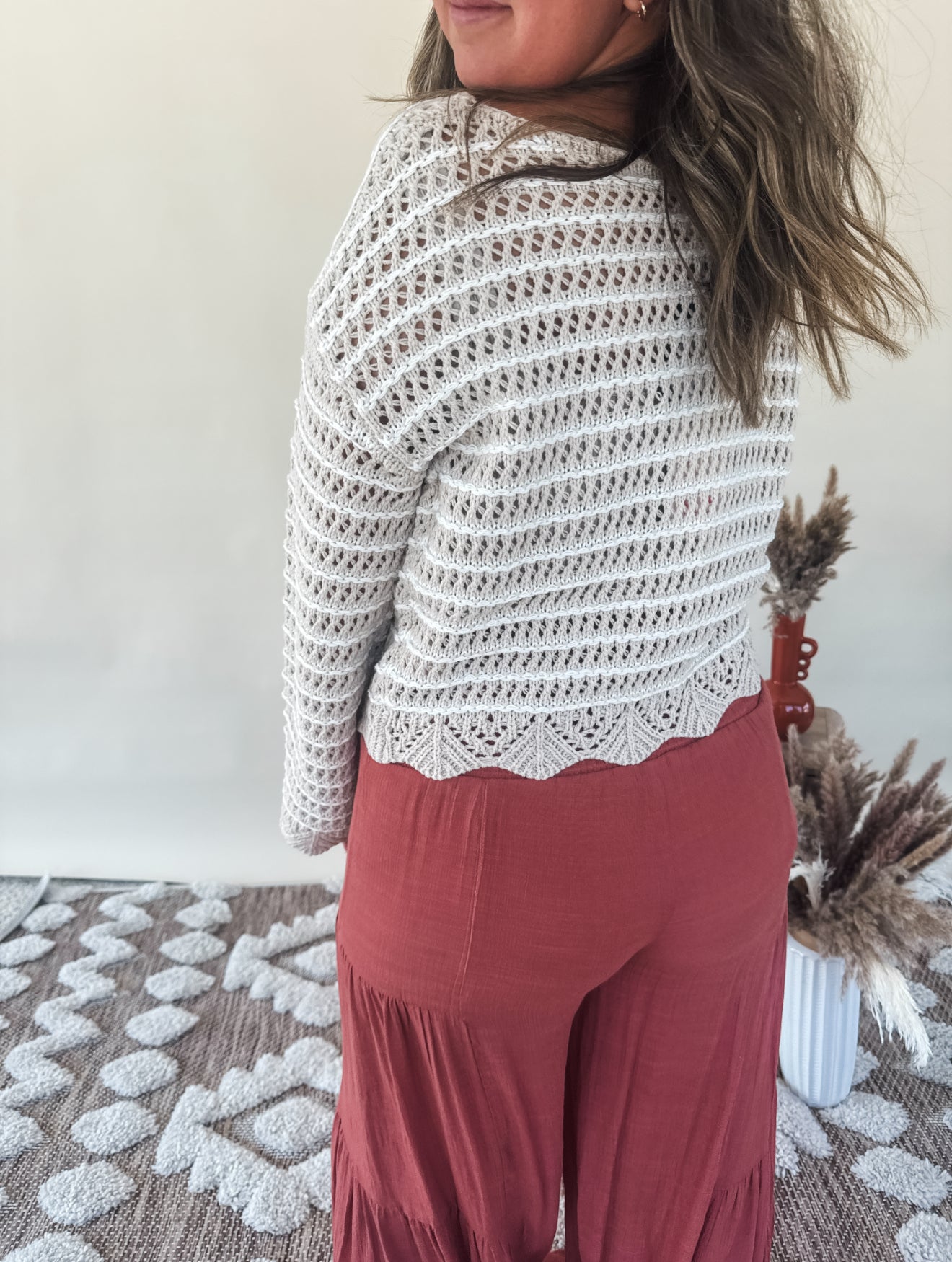 Textured Lines Sweater