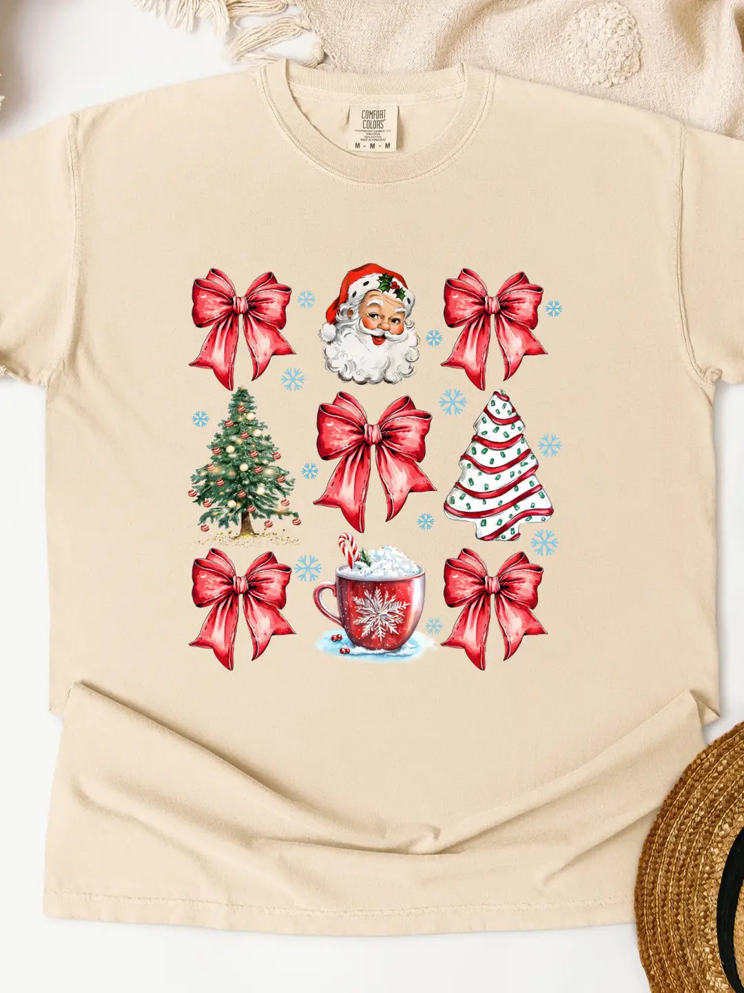 Christmas Coquette Graphic Tee/Crew