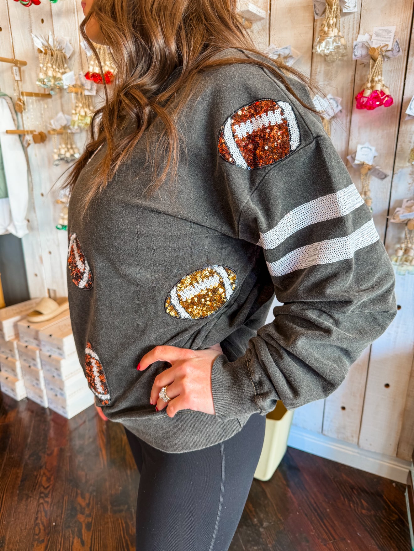 Sequin Football Top