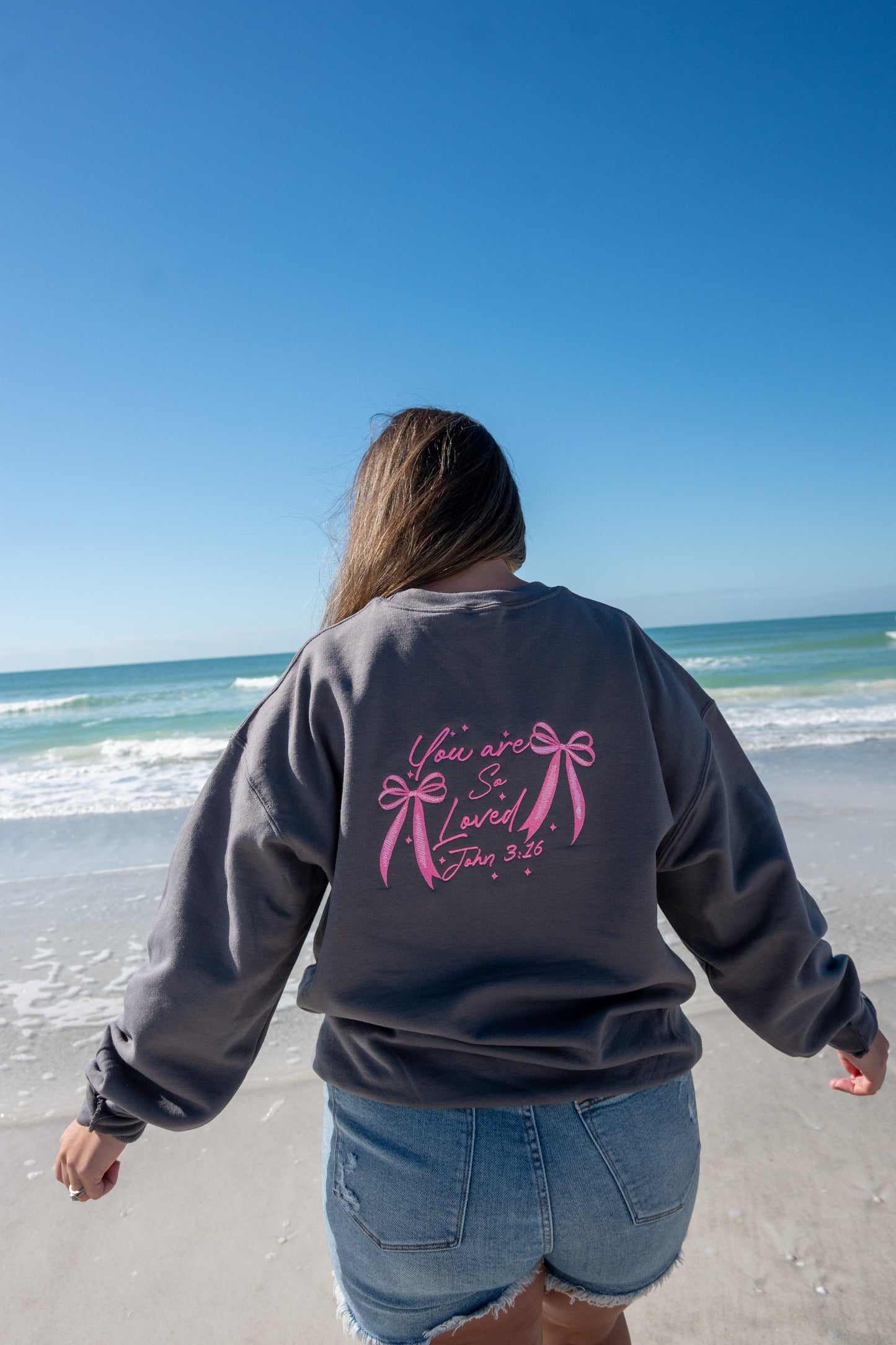 You Are So Loved Embroidered Sweatshirt