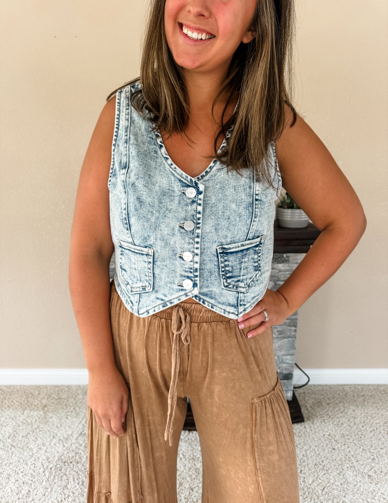 Victoria Denim Vest