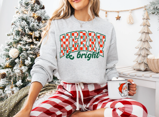 Merry & Bright Graphic Tee/Crew