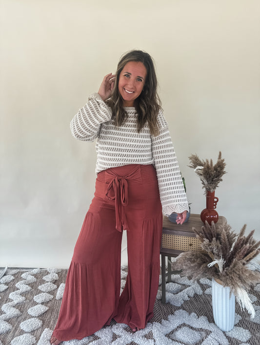 Textured Lines Sweater