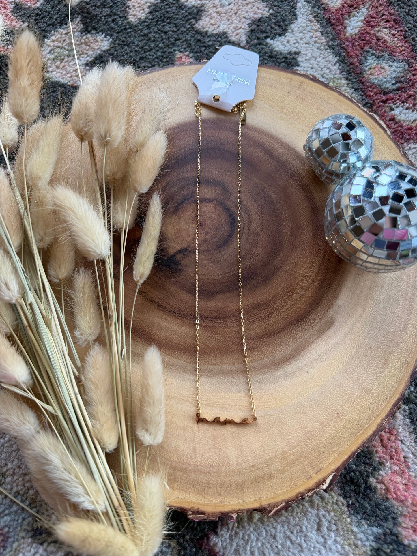 Golden Embrace Mama Necklace