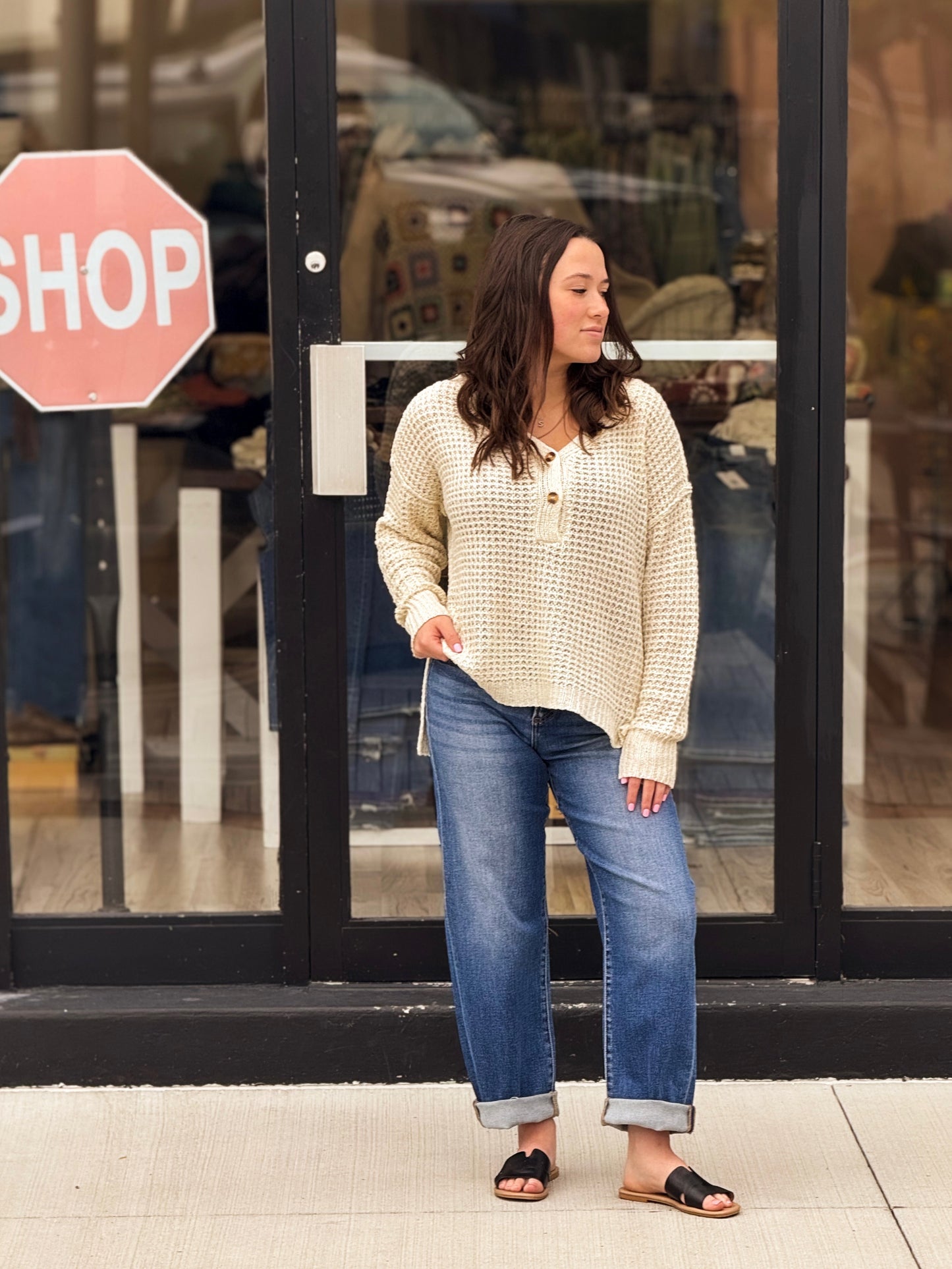 Maren Crochet Sweater