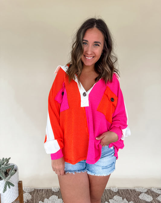 Good Times Color Block Top