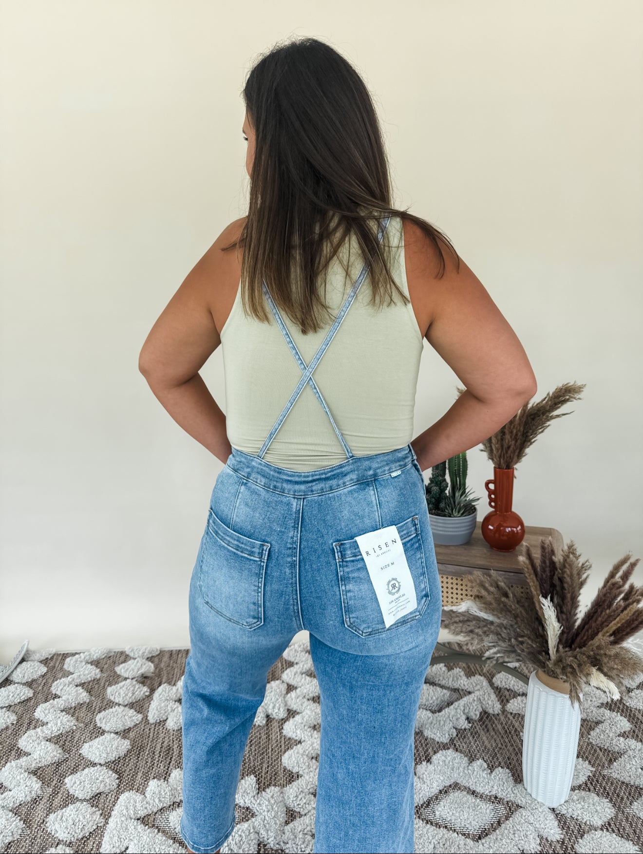 Dream Cropped Denim Overalls