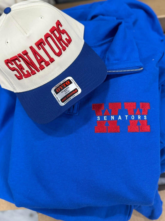 Senators Embroidered 1/4 Zip