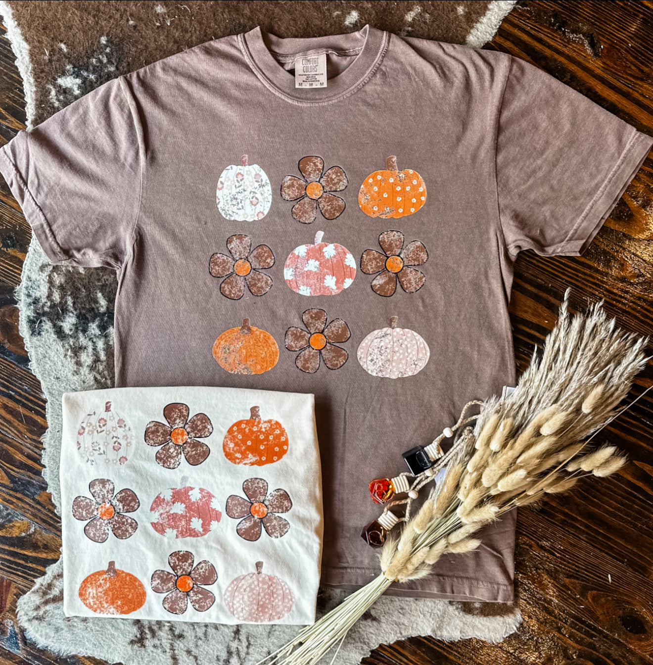Pumpkin + Flower Power Tee