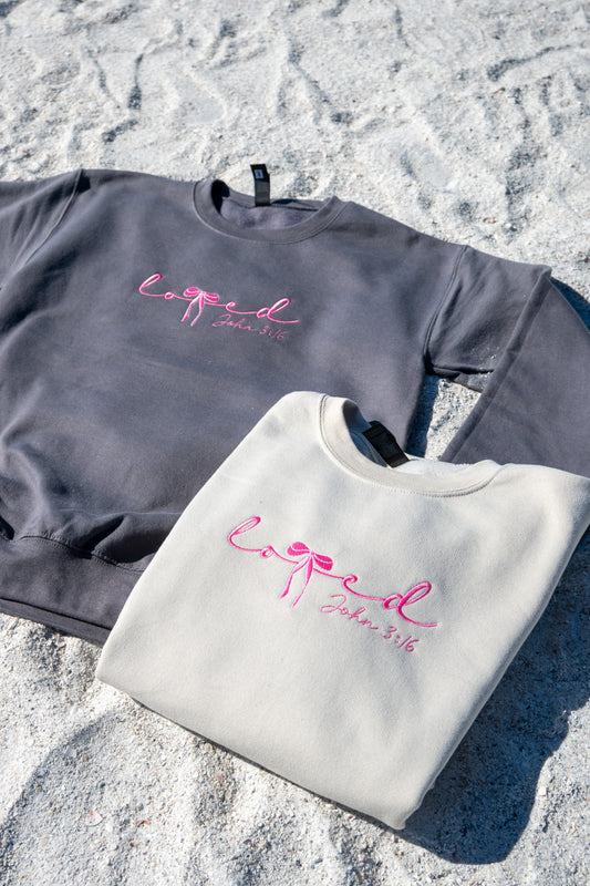 Loved Embroidered Sweatshirt