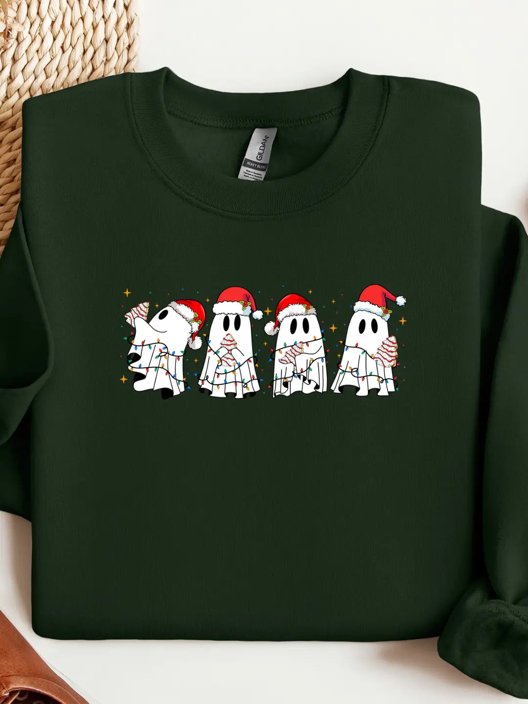 Christmas Ghost Graphic Tee/Crew