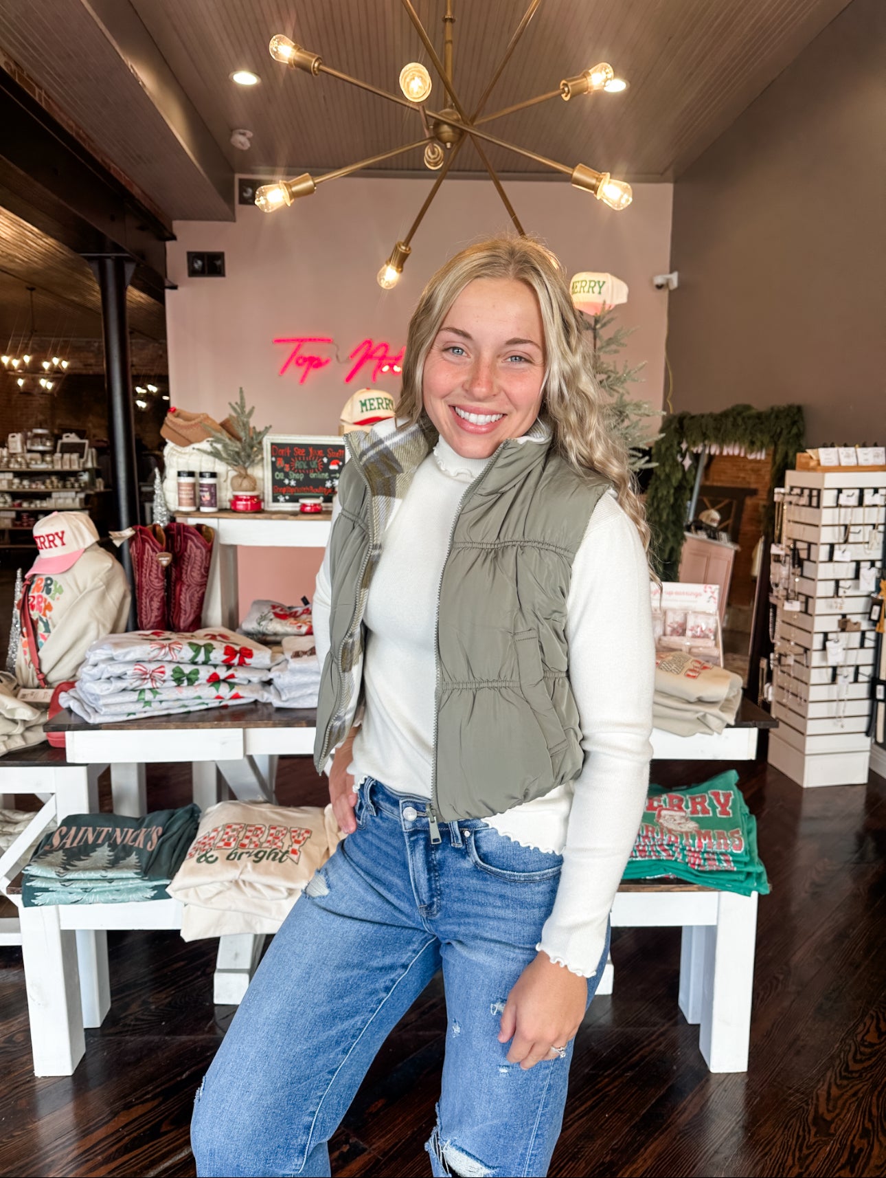 Double Take Reversible Plaid Vest