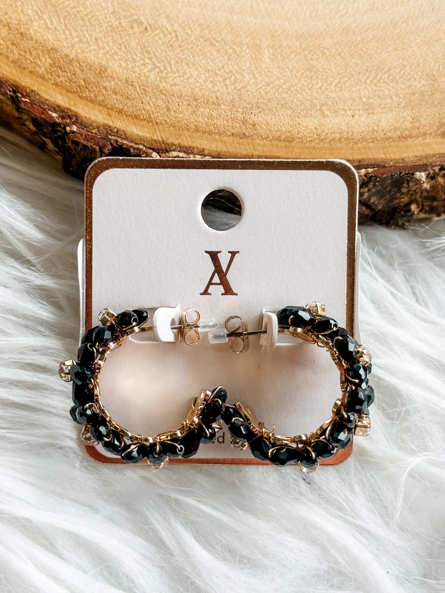 Chunky Flower Hoop Earrings