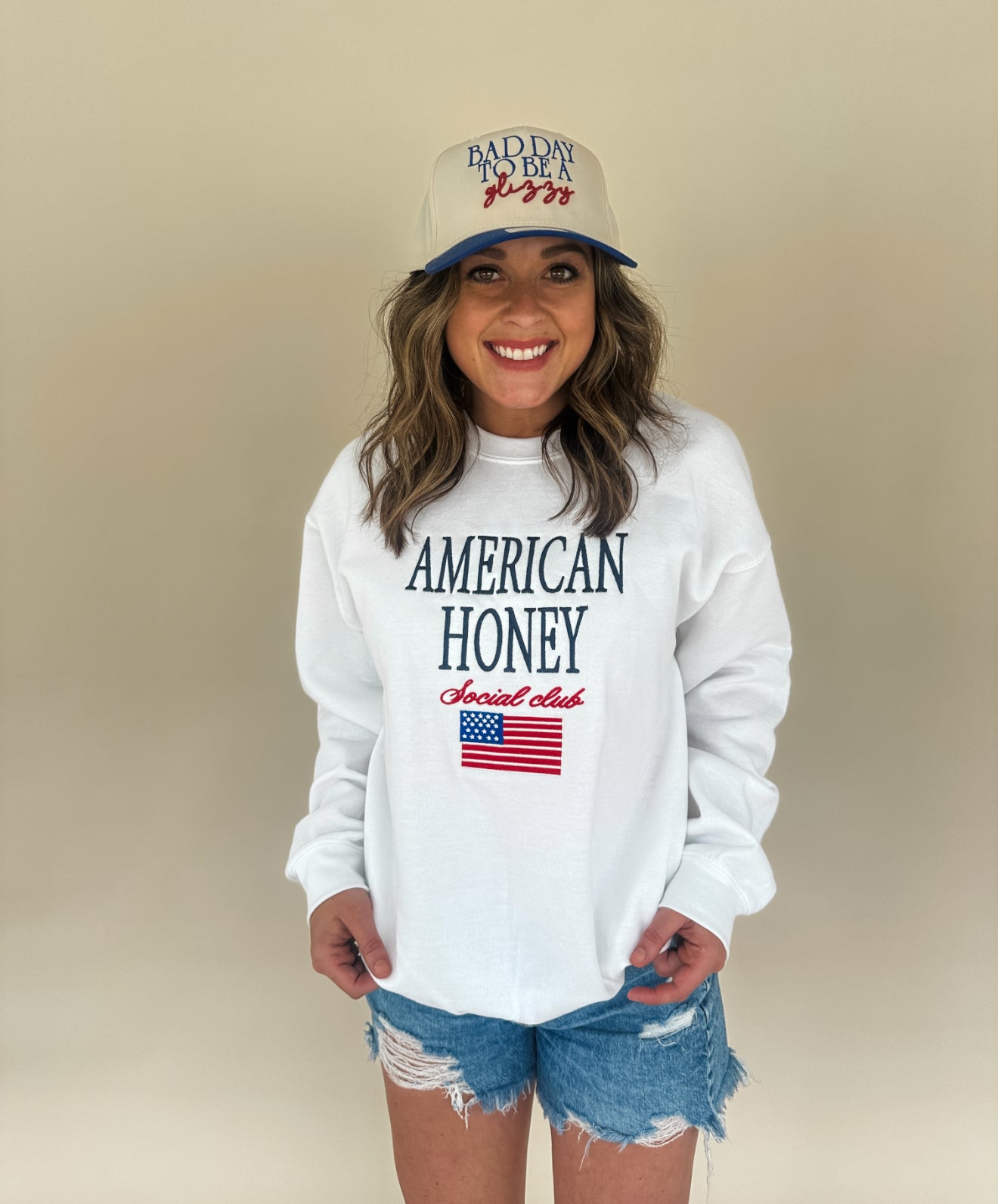 American Honey Embroidered Tee/Sweatshirt