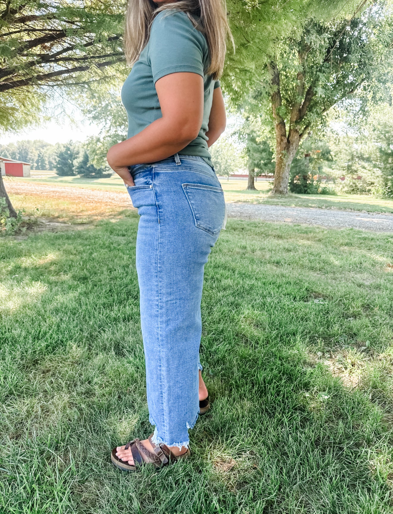 Step Up High Crop Jeans