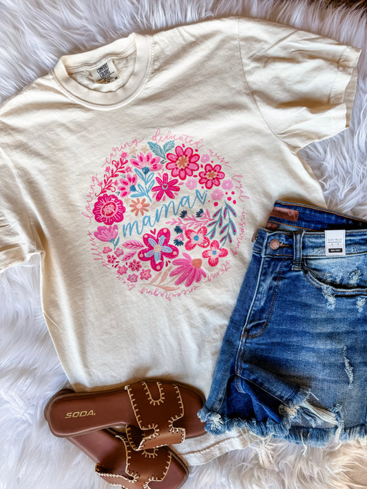 Mama Floral Graphic Tee