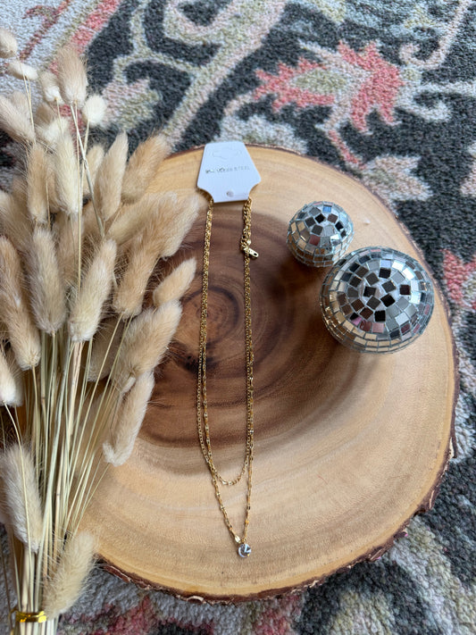 Halo Diamond Necklace