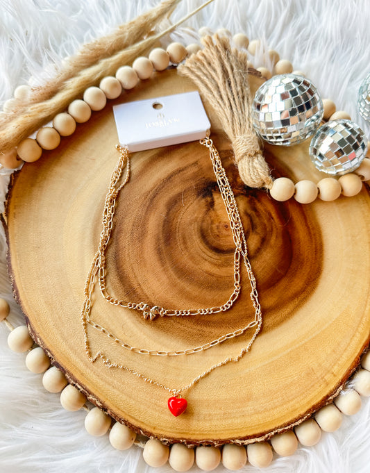 Flying Hearts Necklace