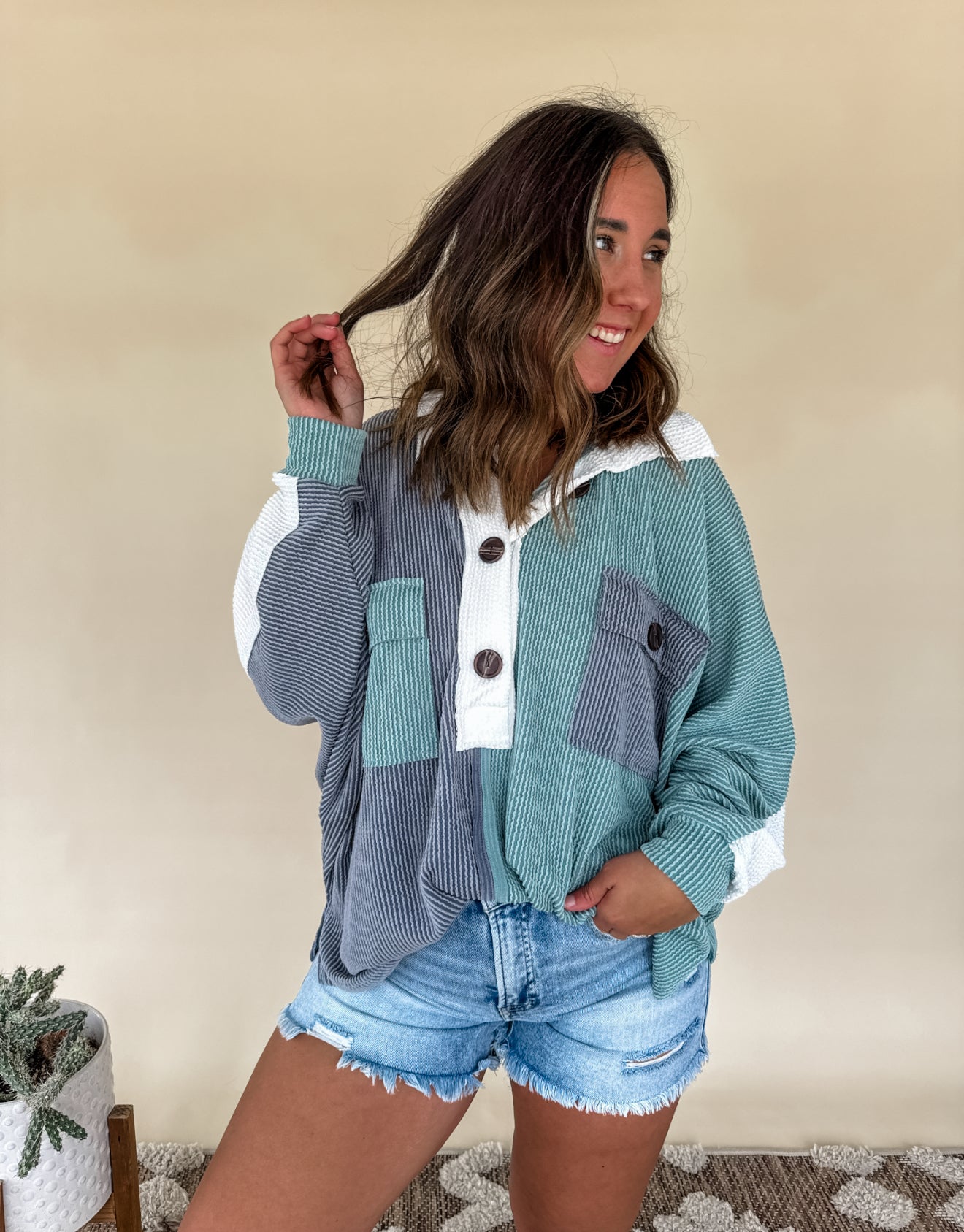 Good Times Color Block Top