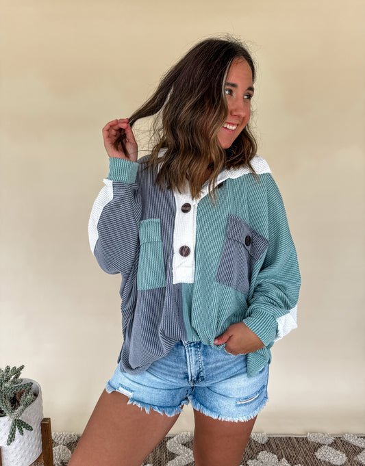 Good Times Color Block Top