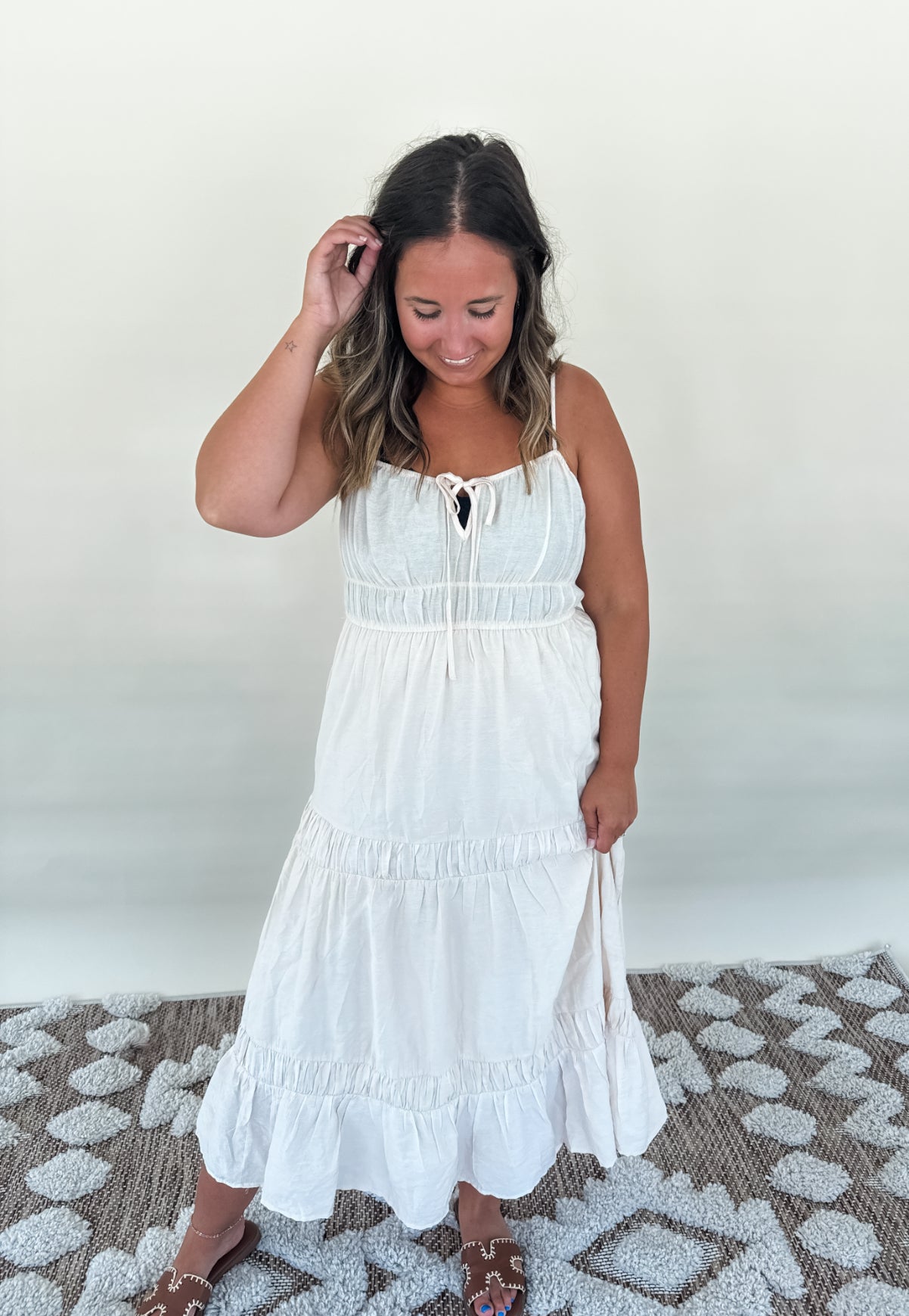 Winnie Tie Front Dress