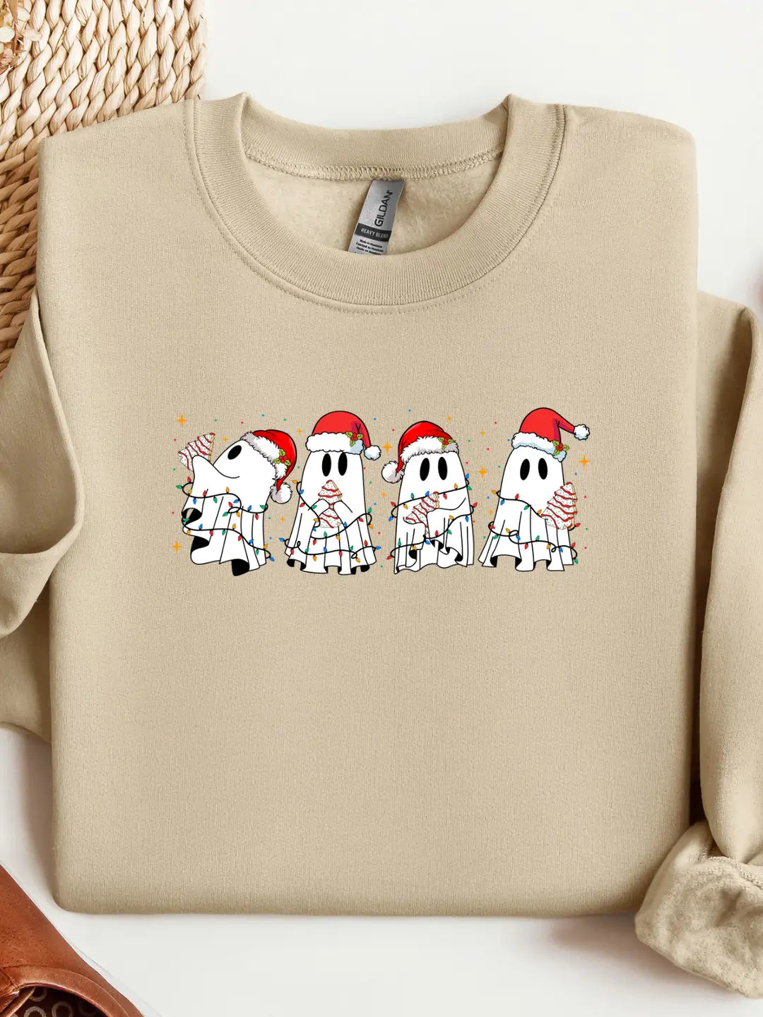 Christmas Ghost Graphic Tee/Crew