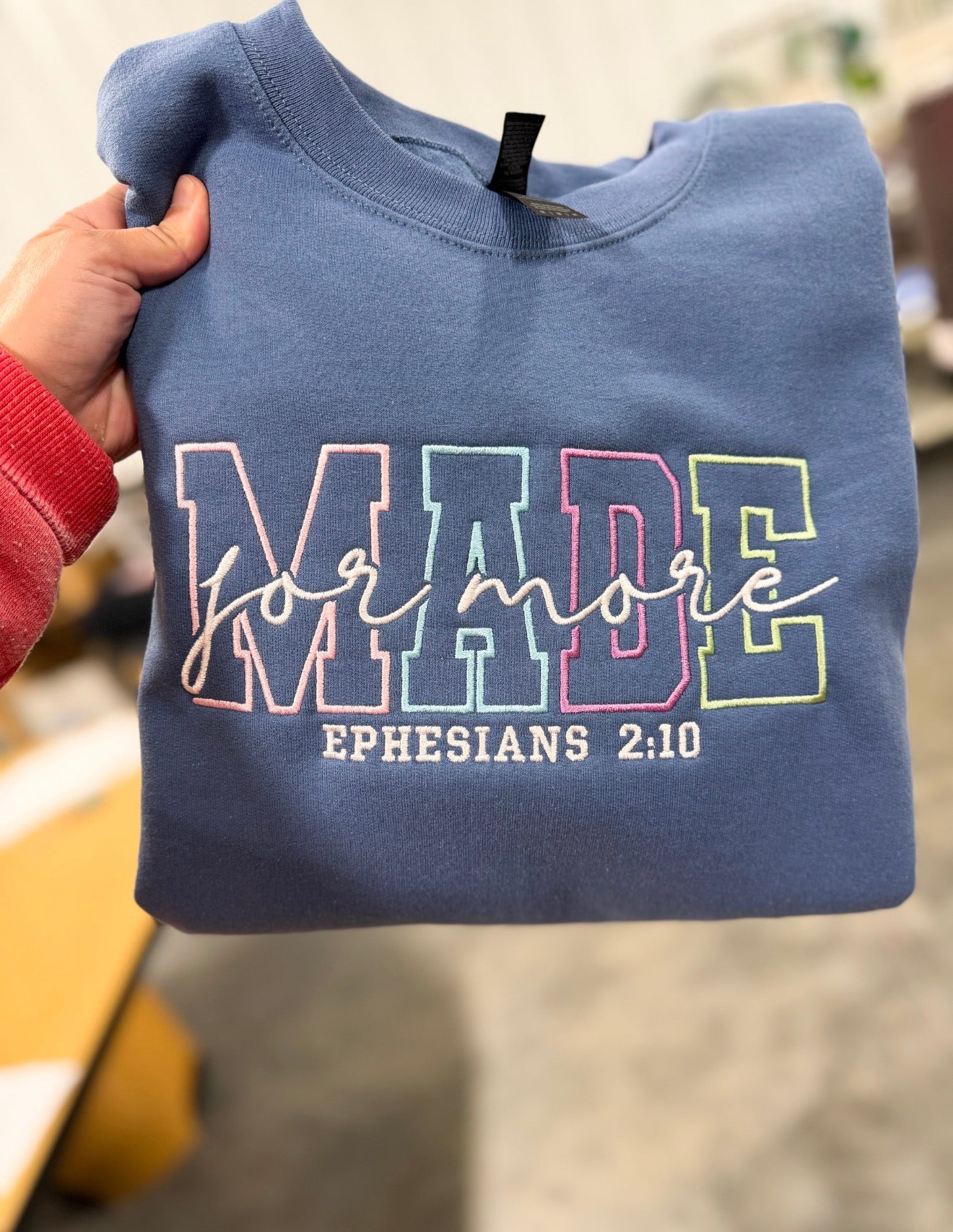 Made For More Embroidered Sweatshirt