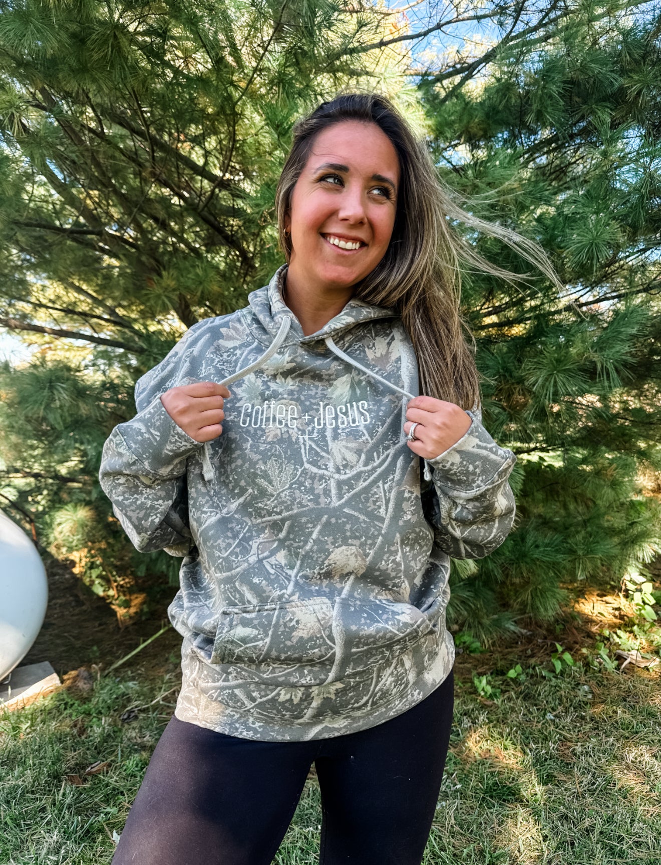 Faith in the Woods Camo Hoodie