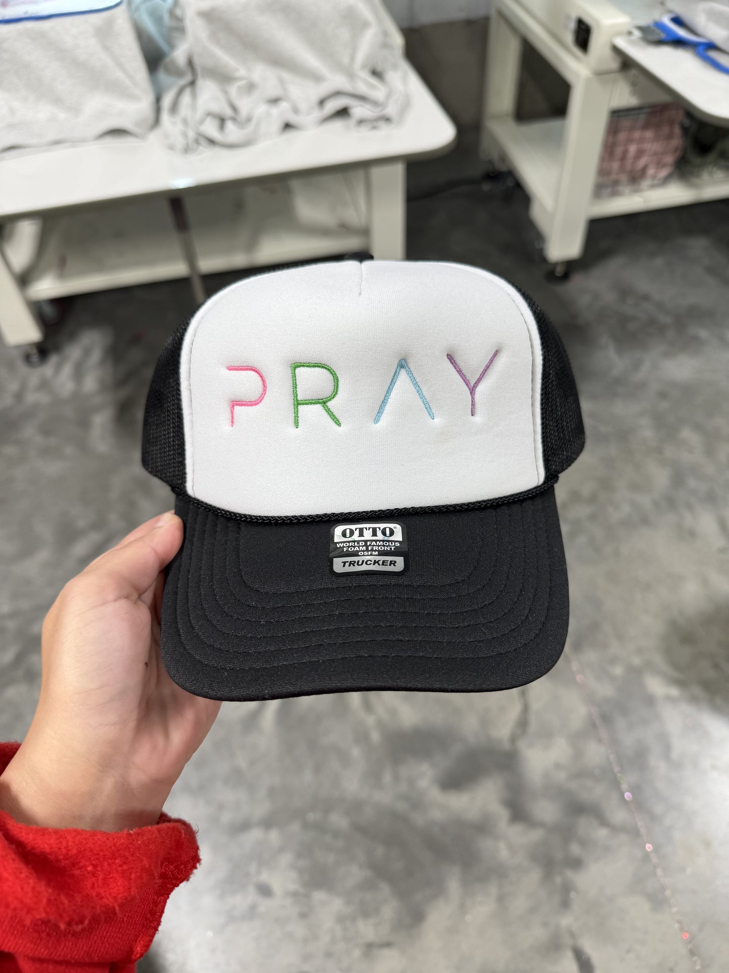 Embroidered Pray Otto Hat