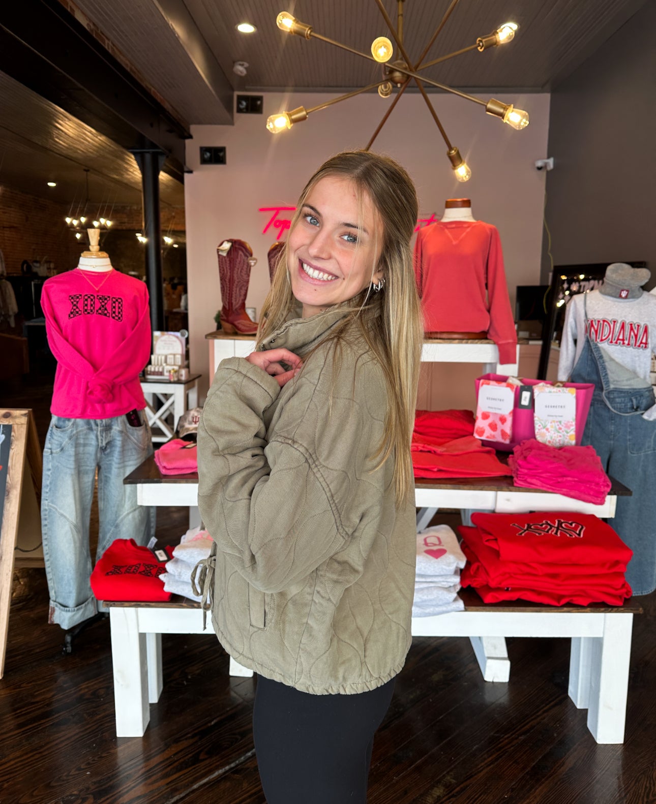 Wendy Washed Olive Puffer Jacket