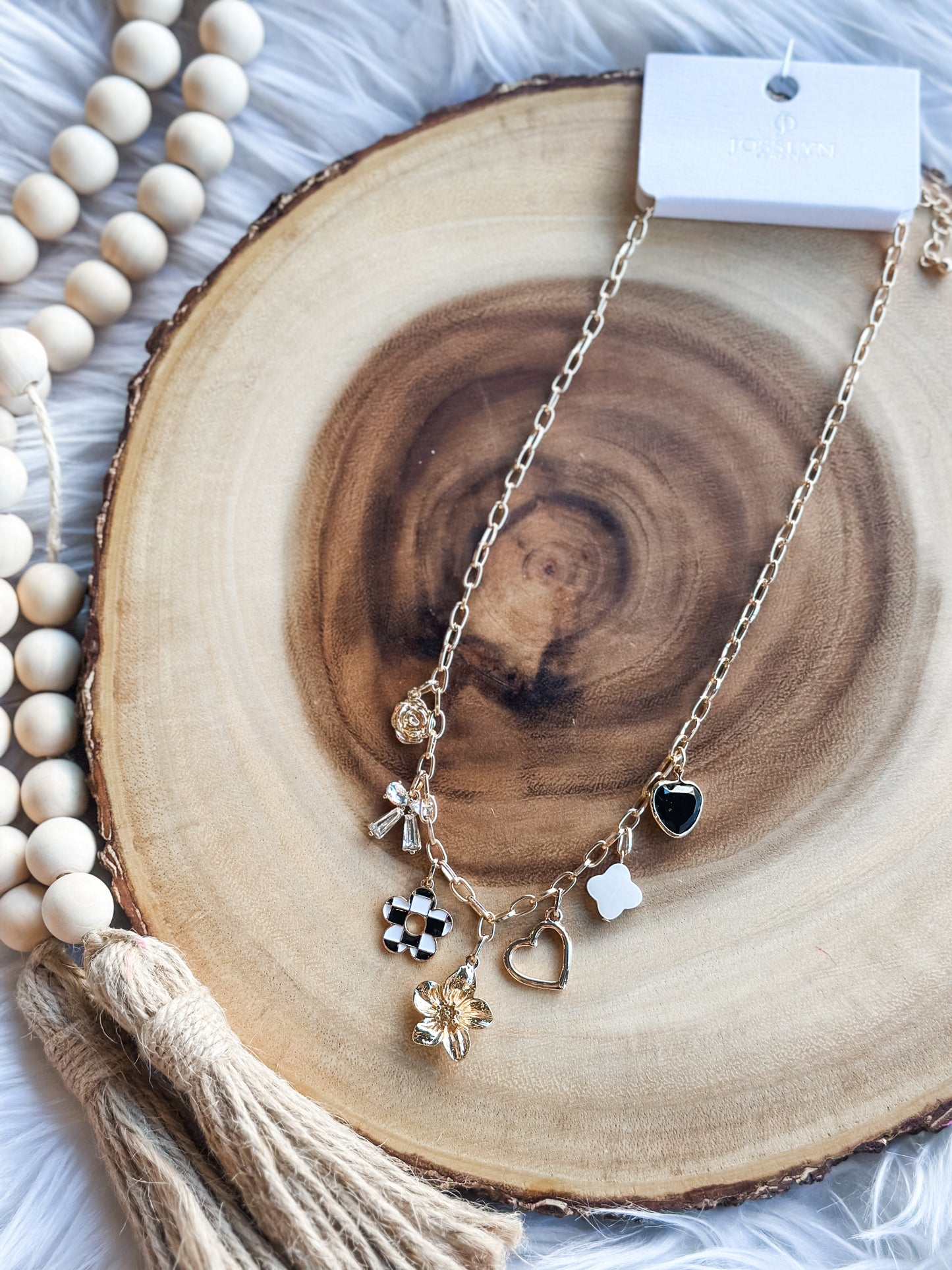Blossom & Bow Charm Necklace