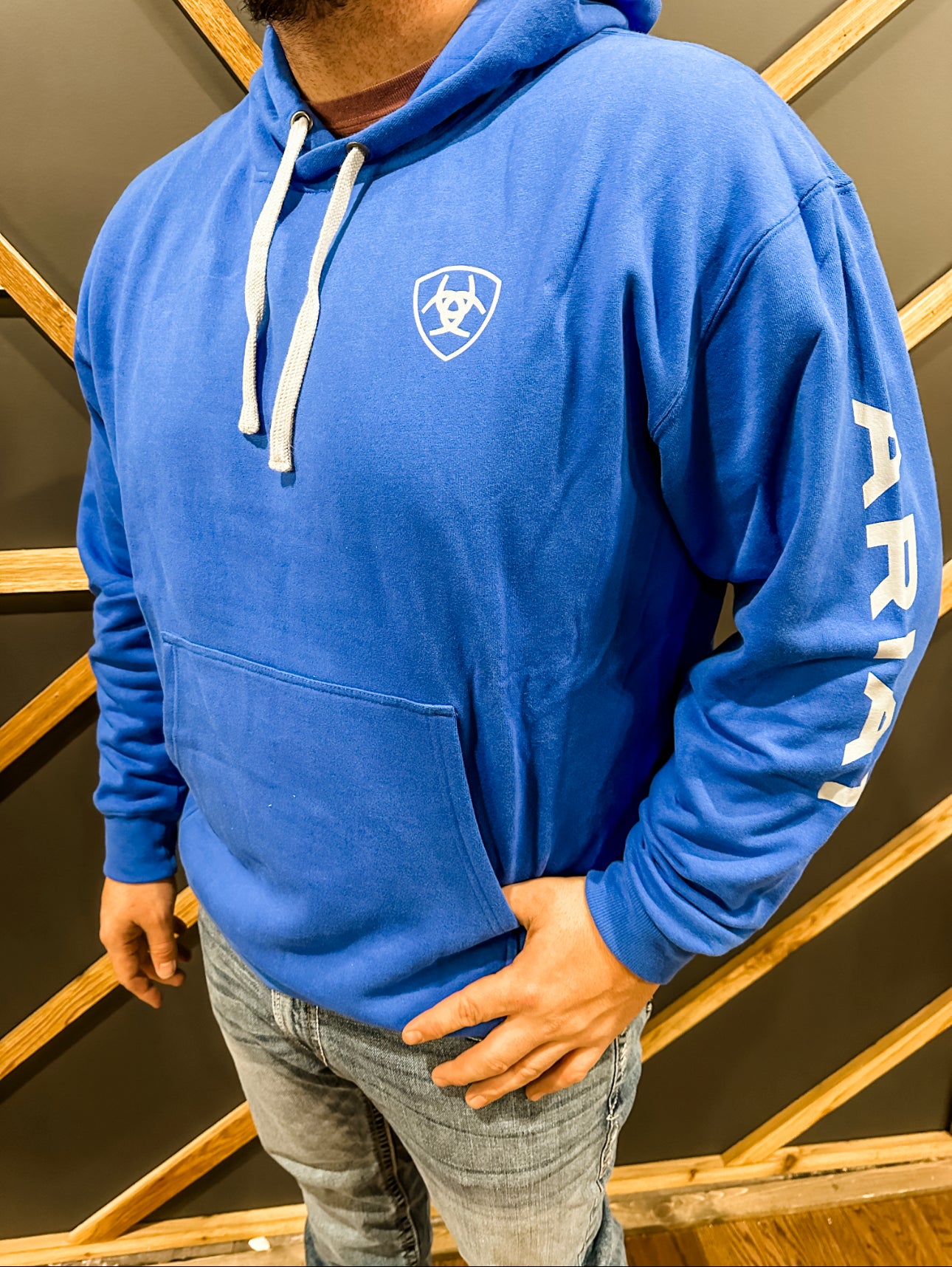 Mens Ariat Logo Hoodie