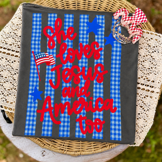 Loves Jesus & America Too Graphic Tee