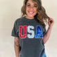 Sequin USA Embroidered Tee