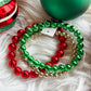 Christmas Beads Bracelet
