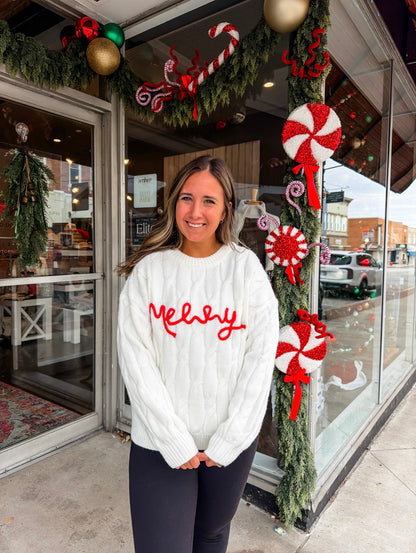 Twist Of Merry Sweater