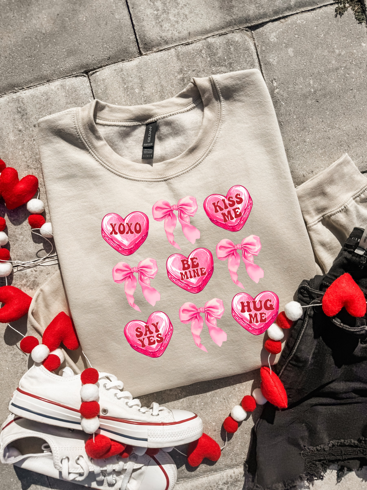 Candy Heart Graphic Tee/Sweatshirt