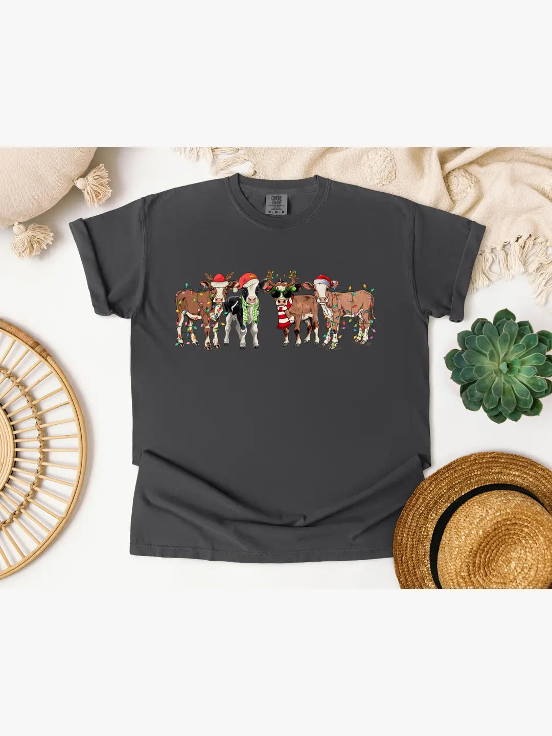 Christmas Cows Graphic Tee/Crew
