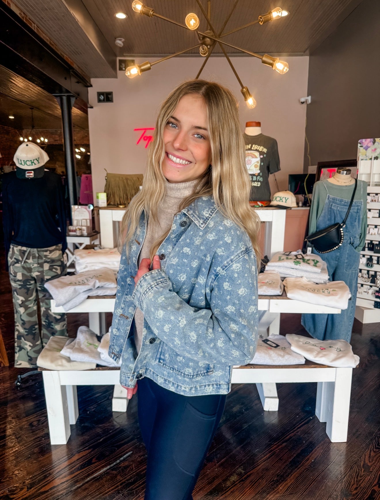 Petals & Denim Jacket